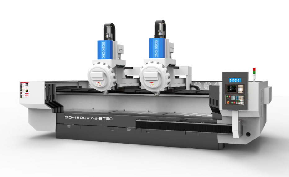 SD-4500V7-2-BT30 Large high-speed double head and double channel profile machining center