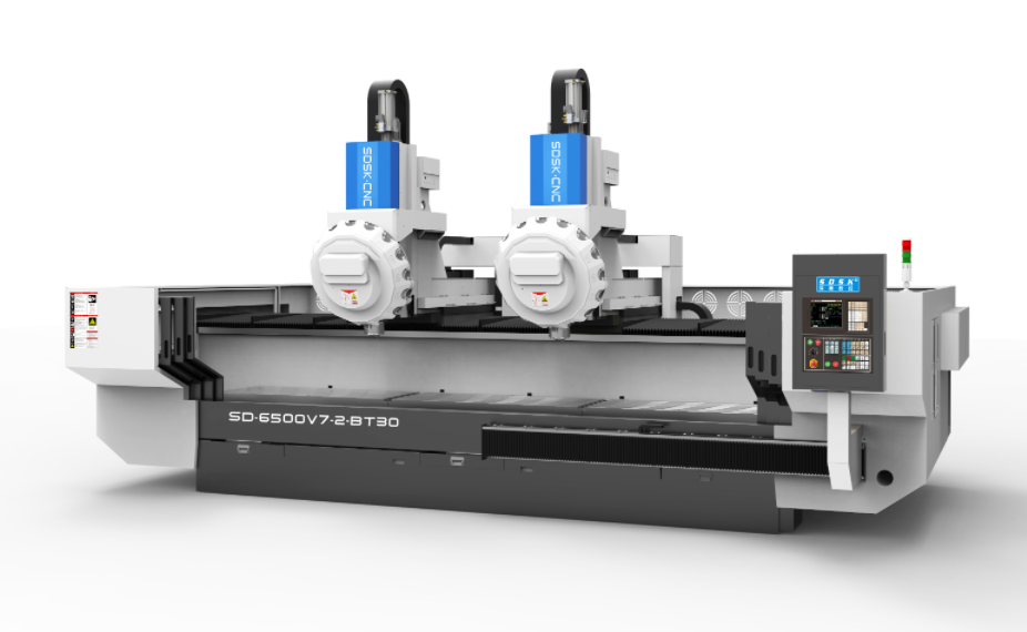 SD-6500V7-2-BT30 Large high-speed double head and double channel profile machining center